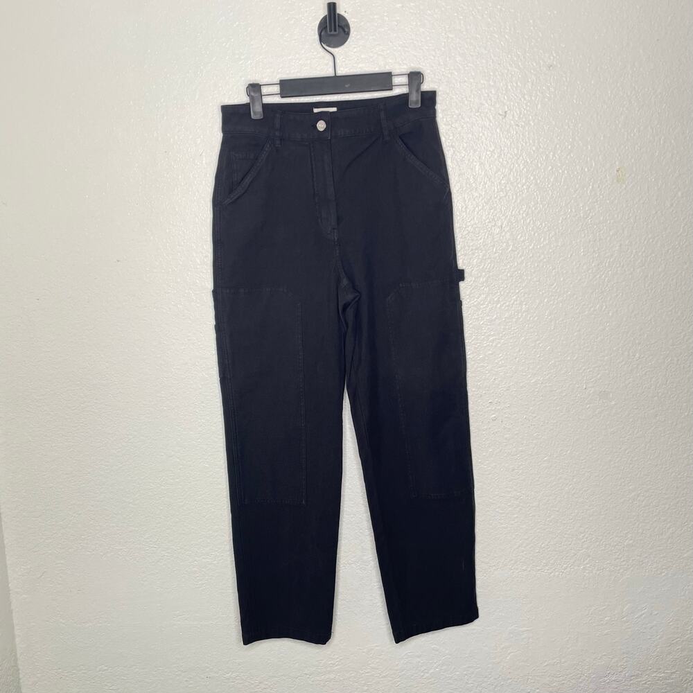 Aritzia Wilfred Free Womens Pants Size 4 Black High Rise Utility Cargo